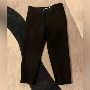 Betabrand Black Cropped Ankle Pants